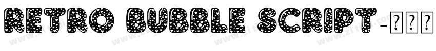 Retro Bubble Script字体转换